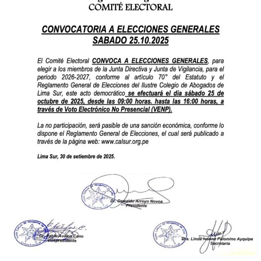 Convocatoria Elecciones Generales