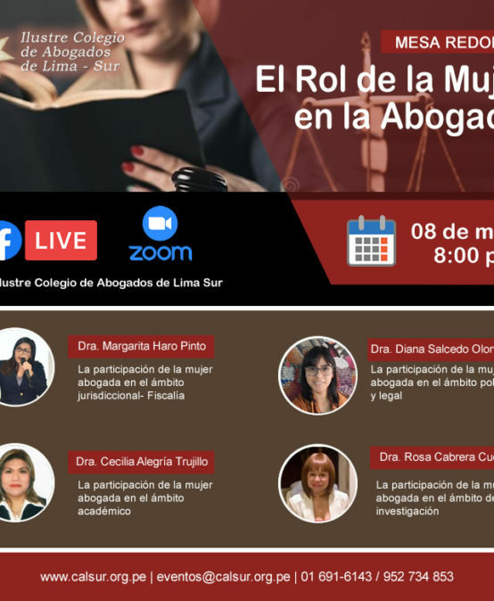 MESA REDONDA: El Rol de la Mujer en la Abogacía