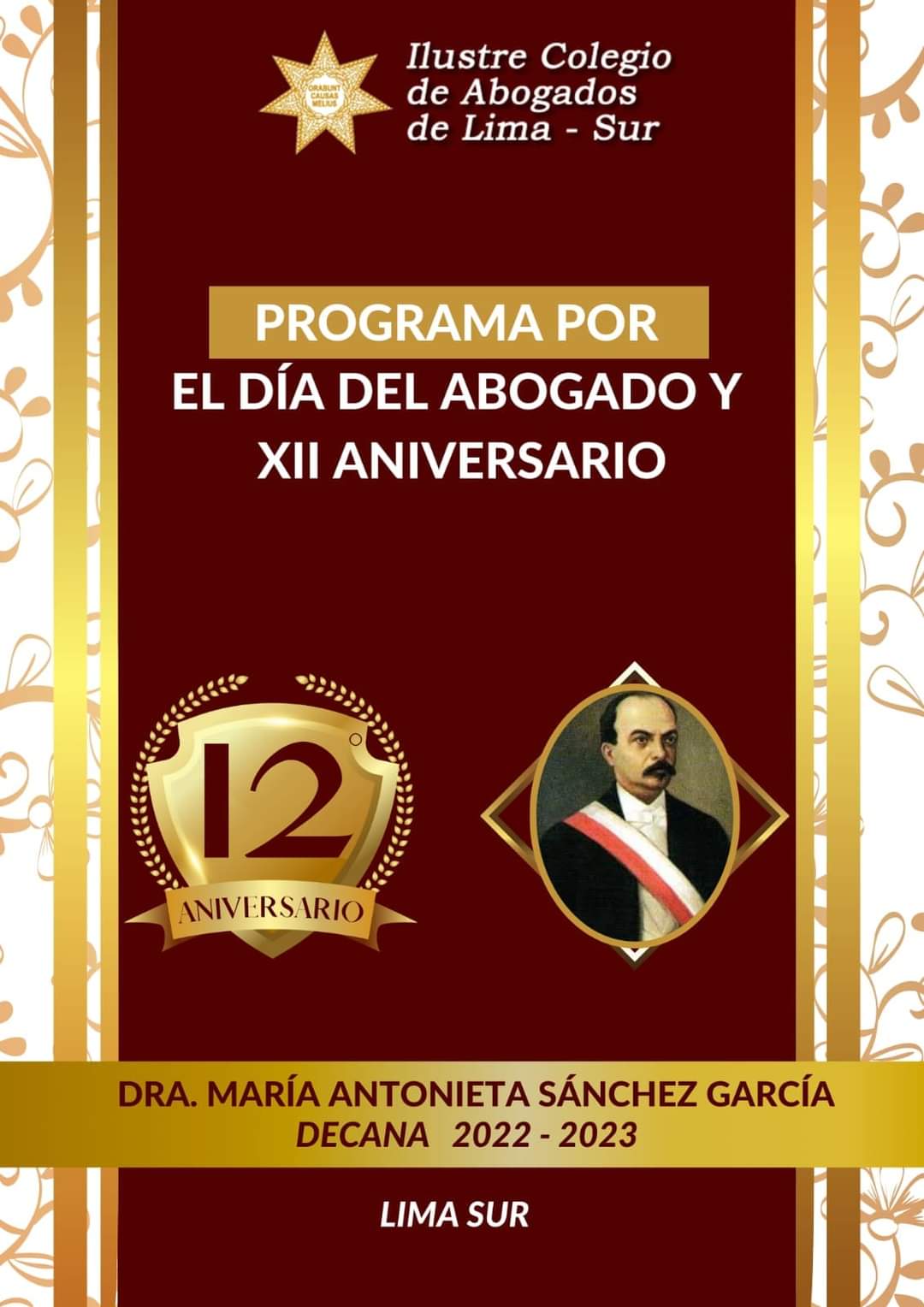Programa por el día del Abogado y XII Aniversario