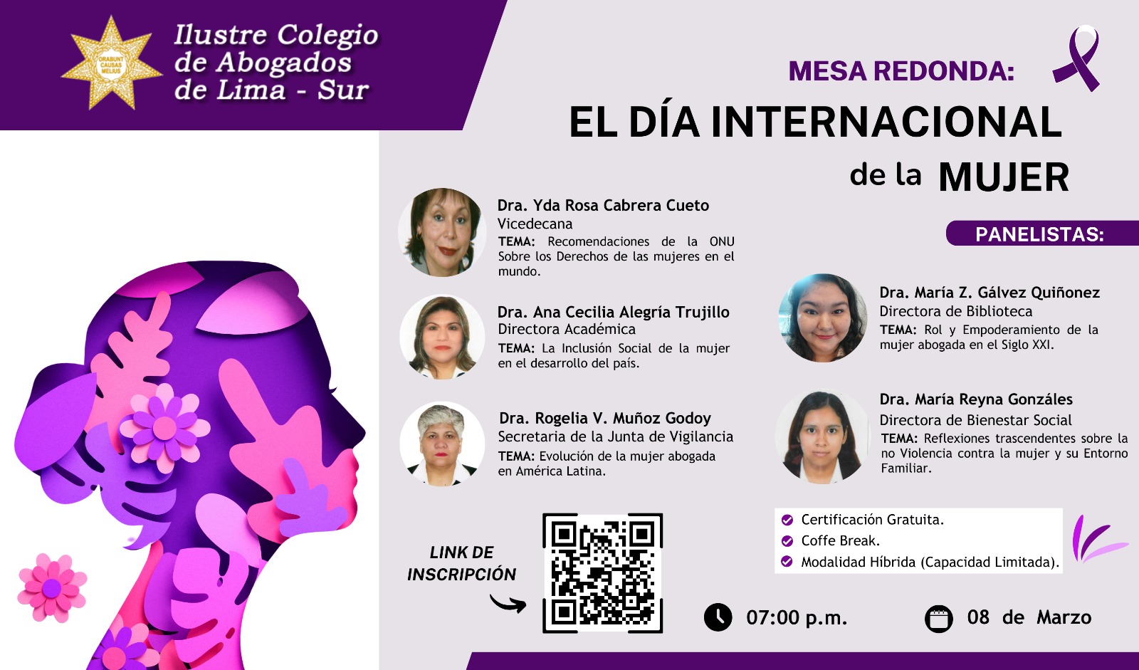 Mesa Redonda: El día internacional de la Mujer