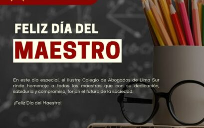 Feliz día Maestro