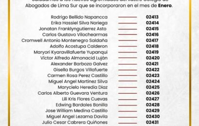 Nuevos Incorporados Enero 2025