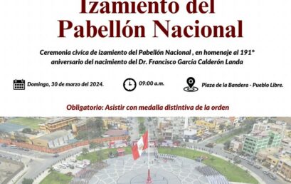 Ceremonia Cívica de Izamiento del Pabellón Nacional