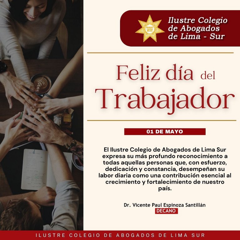 ¡Feliz Día del Trabajador! ¡Feliz Día del Trabajador!