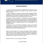 Pronunciamiento de la Junta de Decanos de los Colegios de Abogados del Perú – JUDECAP