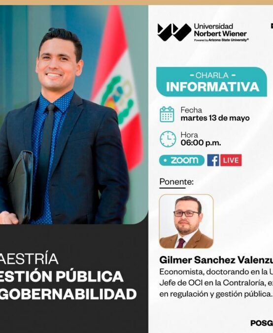 Invitación a Charla Informativa: Maestría en Gestión Pública y Gobernabilidad