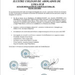 Acta de instalación del Comité Electoral 2025