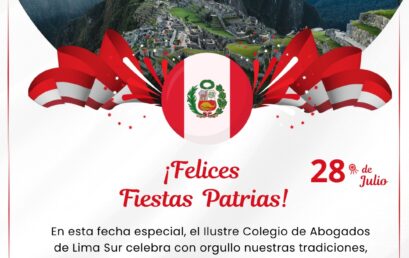 Felices Fiestas Patrias les desea CALSUR