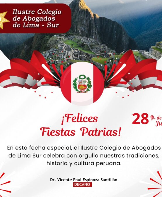 Felices Fiestas Patrias les desea CALSUR