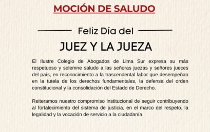 Saludo Día del Juez