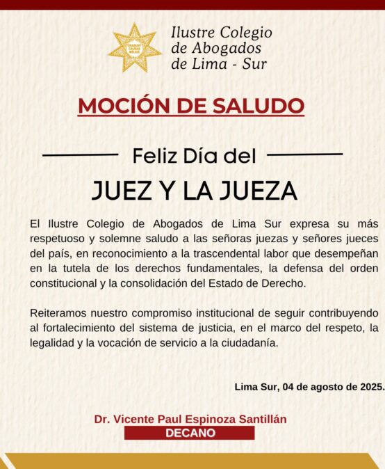 Saludo Día del Juez
