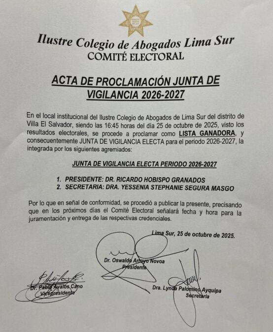 vActa de proclamación Junta de Vigilancia 2026-2027 2