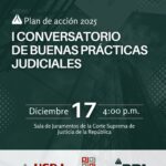 Invitación I Conversatorio de Buenas Prácticas Judiciales y solicitud de difusión institucional