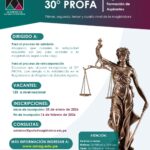 CONVOCATORIA OFICIAL – PROCESO DE ADMISIÓN 30° PROFA