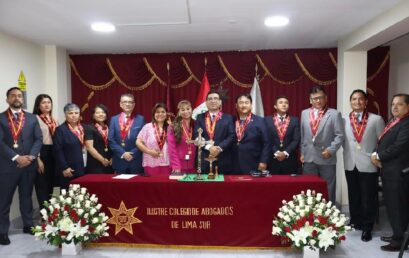 Autoridades del Ilustre Colegio de Abogados de Lima Sur asumen funciones para el periodo 2026-2027