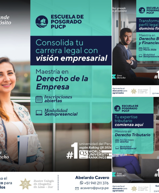 Maestrías en la Escuela de Post Grato PUCP