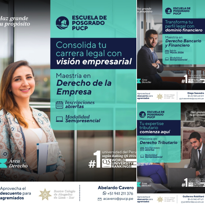 Maestrías en la Escuela de Post Grato PUCP