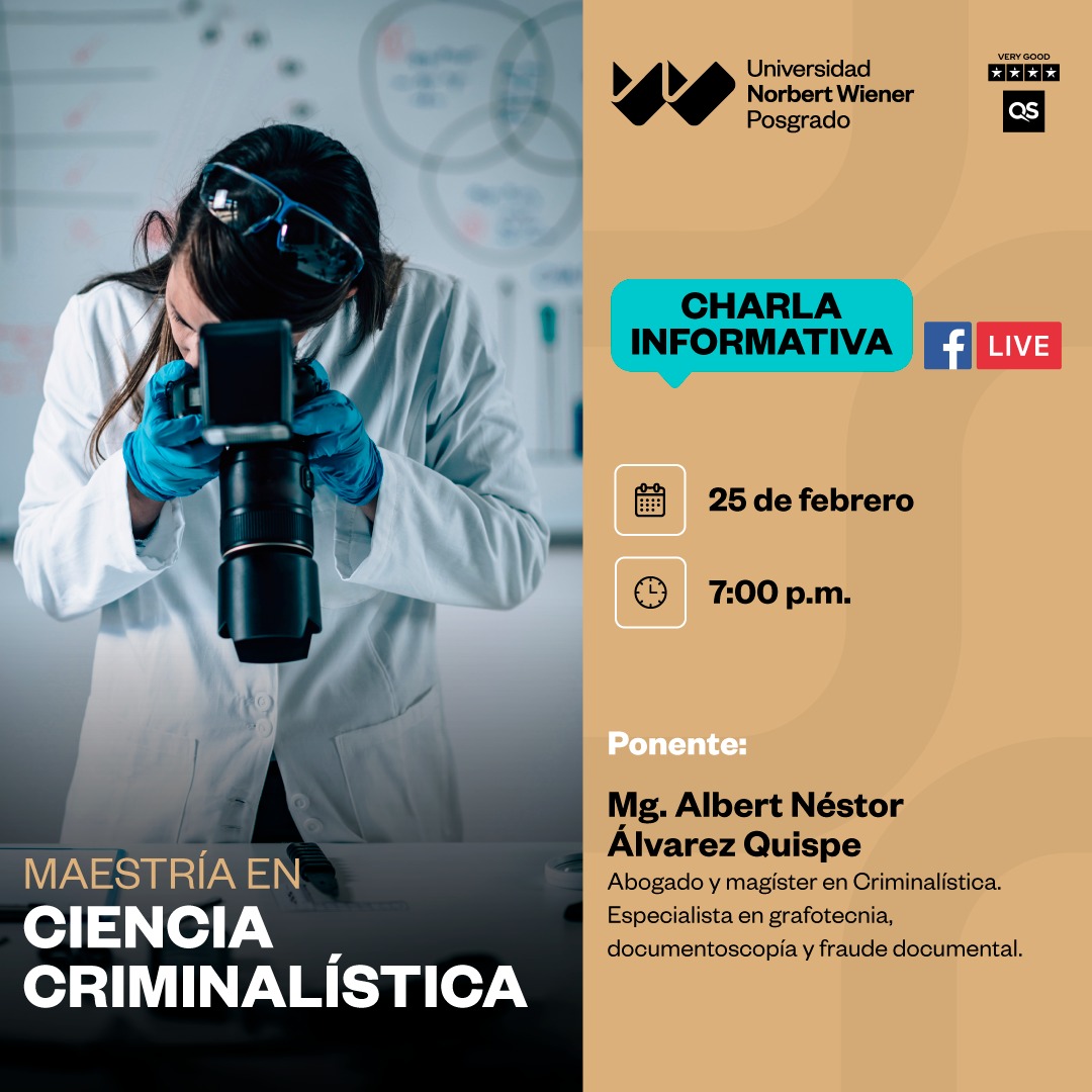 Maestría en Ciencia Criminalística – Univ Norbert Wiener
