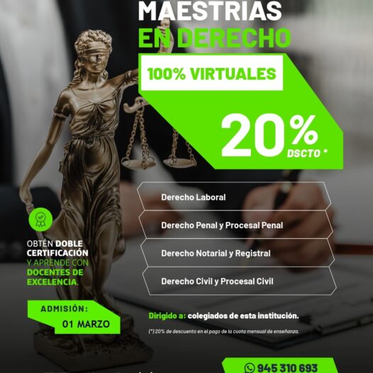 Maestría en Derecho Univ Señor de Sipán