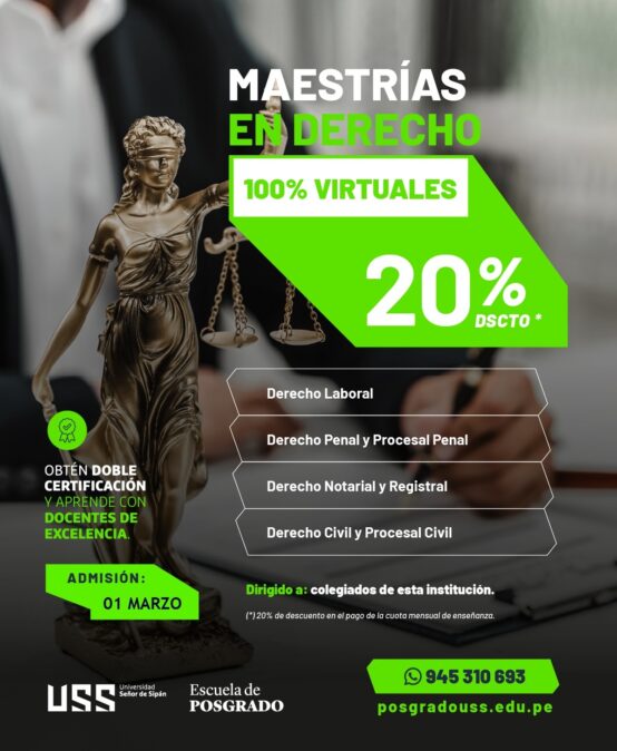 Maestría en Derecho Univ Señor de Sipán