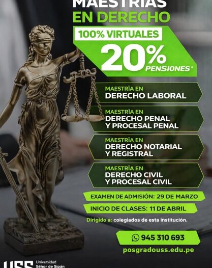 MAESTRÍAS ESPECIALIZADAS – USS