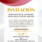 Sesión Solemne de Aniversario Institucional y Día del Abogado