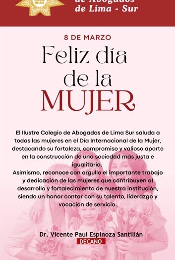 Feliz Día de la Mujer