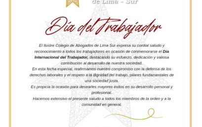 CALSUR les desea un Feliz Día del Trabajo