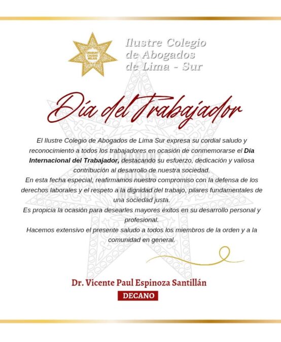 CALSUR les desea un Feliz Día del Trabajo