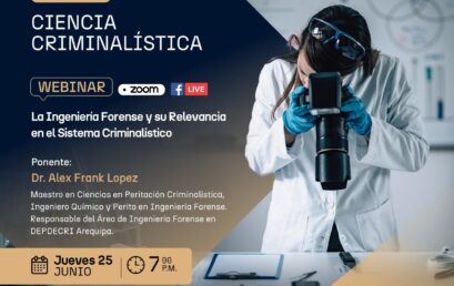 Jueves Académicos CALSUR: La Ingeniería Forense y su Relevancia en el Sistema Criminalístico